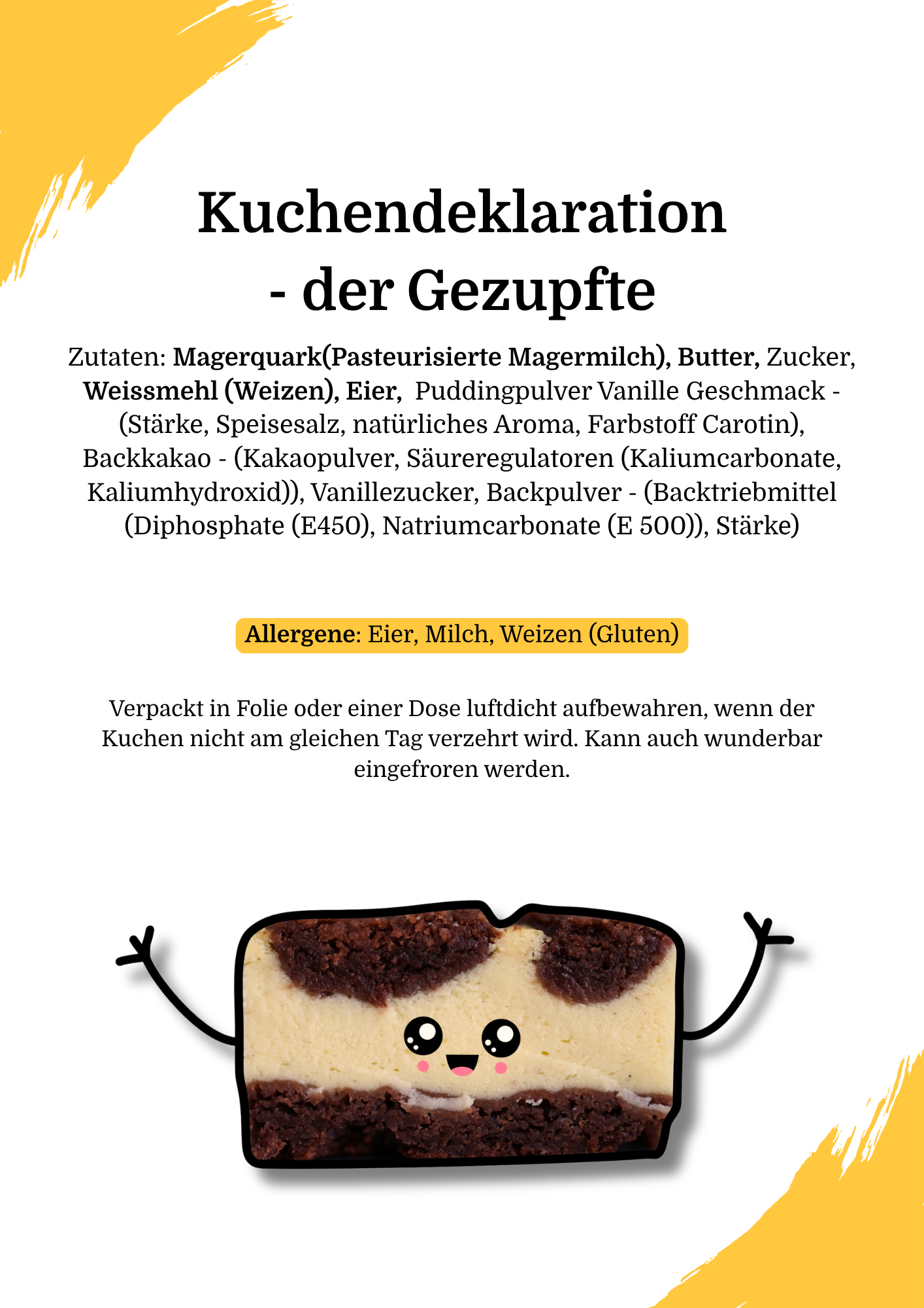 Russischer Zupfkuchen - Stück